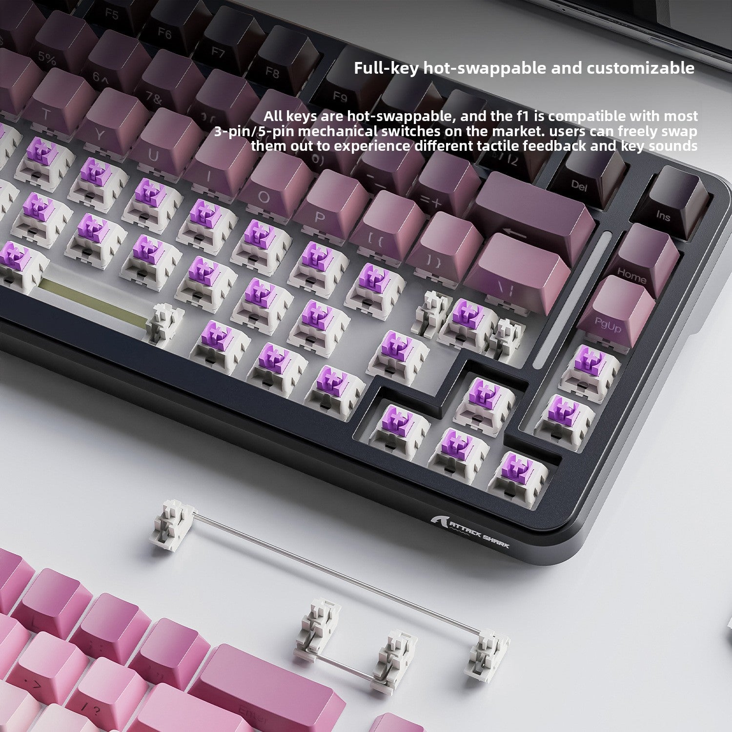 Attack Shark M86 Wireless Mechanical Keyboard RGB Gaming