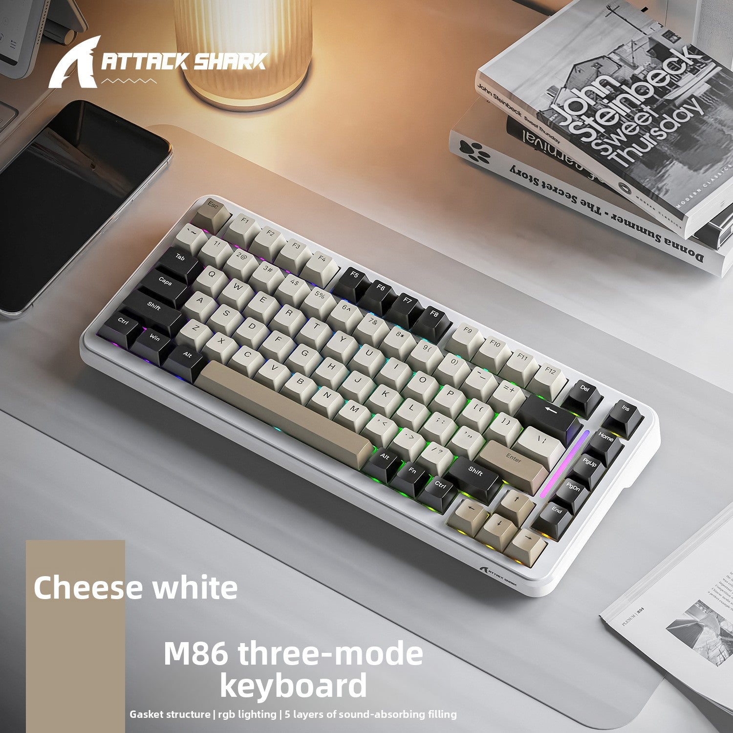 Attack Shark M86 Wireless Mechanical Keyboard RGB Gaming