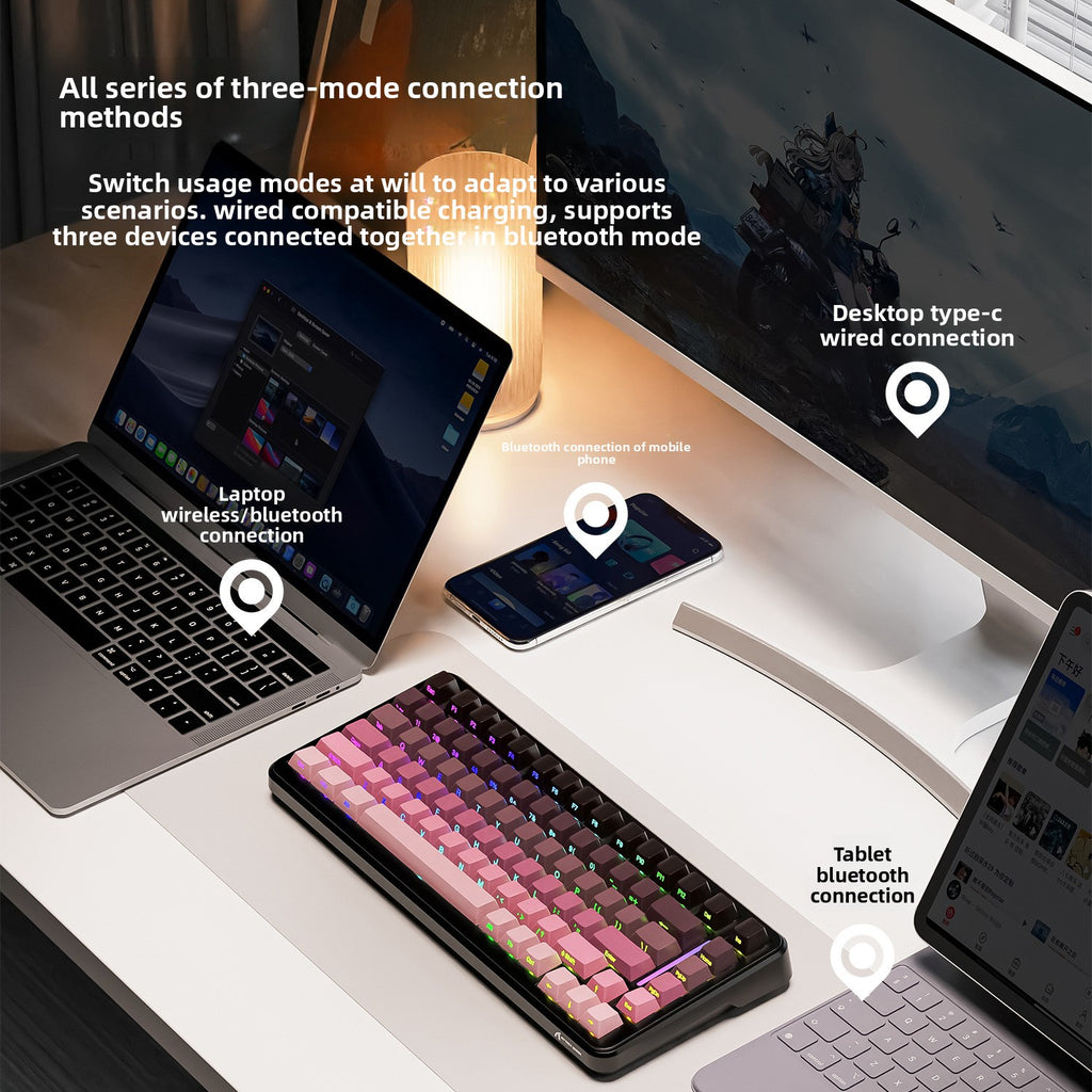 Attack Shark M86 Wireless Mechanical Keyboard RGB Gaming