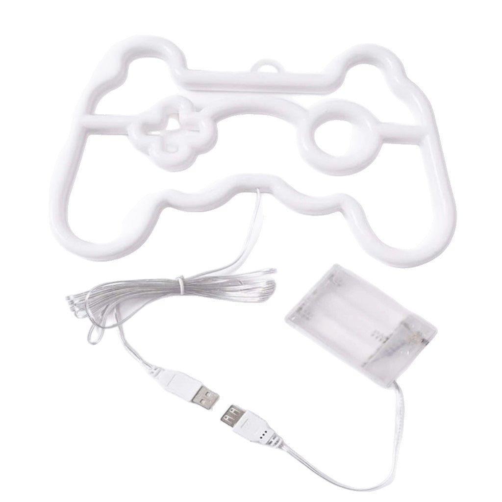 Double-sided glowing neon light